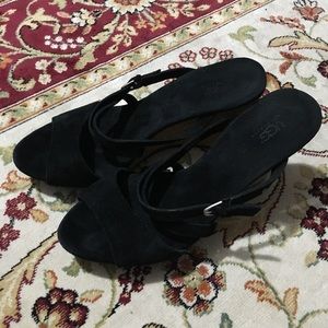 UGG Australia leather wedge sandals